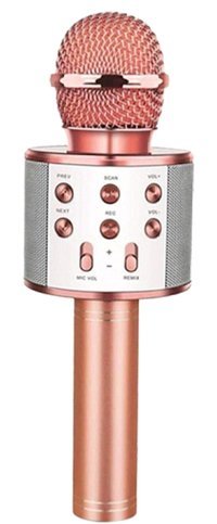 Evervox WSTER WS858 Hayır AUX Kablosuz Bluetooth USB Pembe El Mikrofon