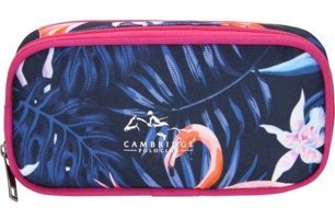 Cambridge Polo Club PLKLK40038 204 Lacivert-Pembe Düz Bez Tek Gözlü Flamingo Dikdörtgen Kutu Kalemlik
