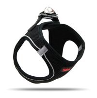 Tailpetz Air Mesh XS Ayarlanabilir Göğüs Köpek Tasması Siyah
