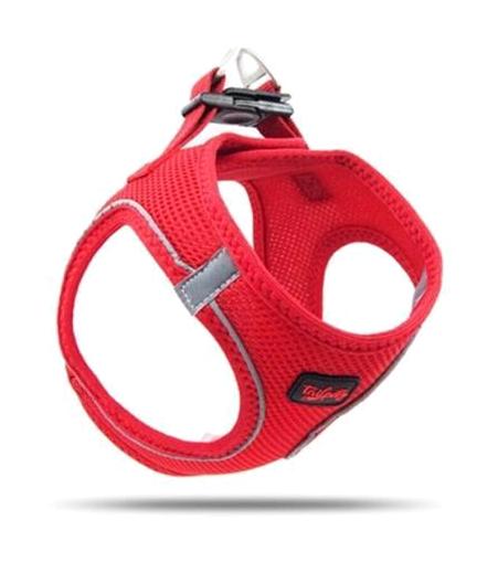 Tailpetz Air Mesh S Ayarlanabilir Göğüs Köpek Tasması Kırmızı