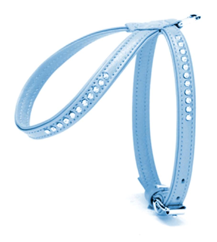 Doggie Flotter Swarovski 21-30 cm Göğüs Köpek Tasması Mavi