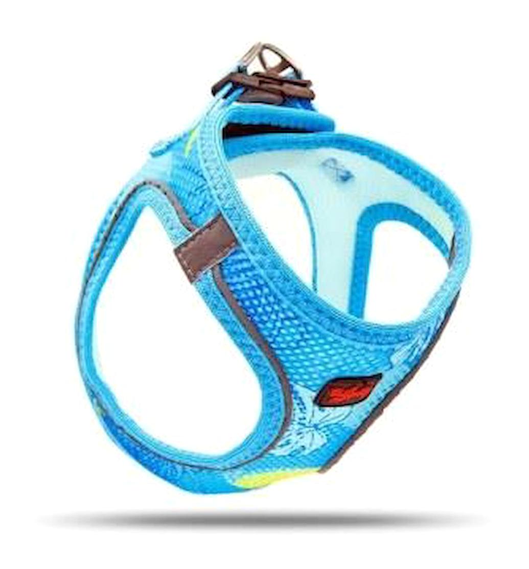 Tailpetz Air Mesh Harness 2XS Ayarlanabilir Göğüs Köpek Tasması Mavi