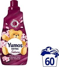 Yumoş Konsantre Sakura Çiçeği 360 Yıkama Yumuşatıcı 6x1.44 lt