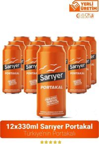Sarıyer Portakal Kutu Gazoz 12x330 ml