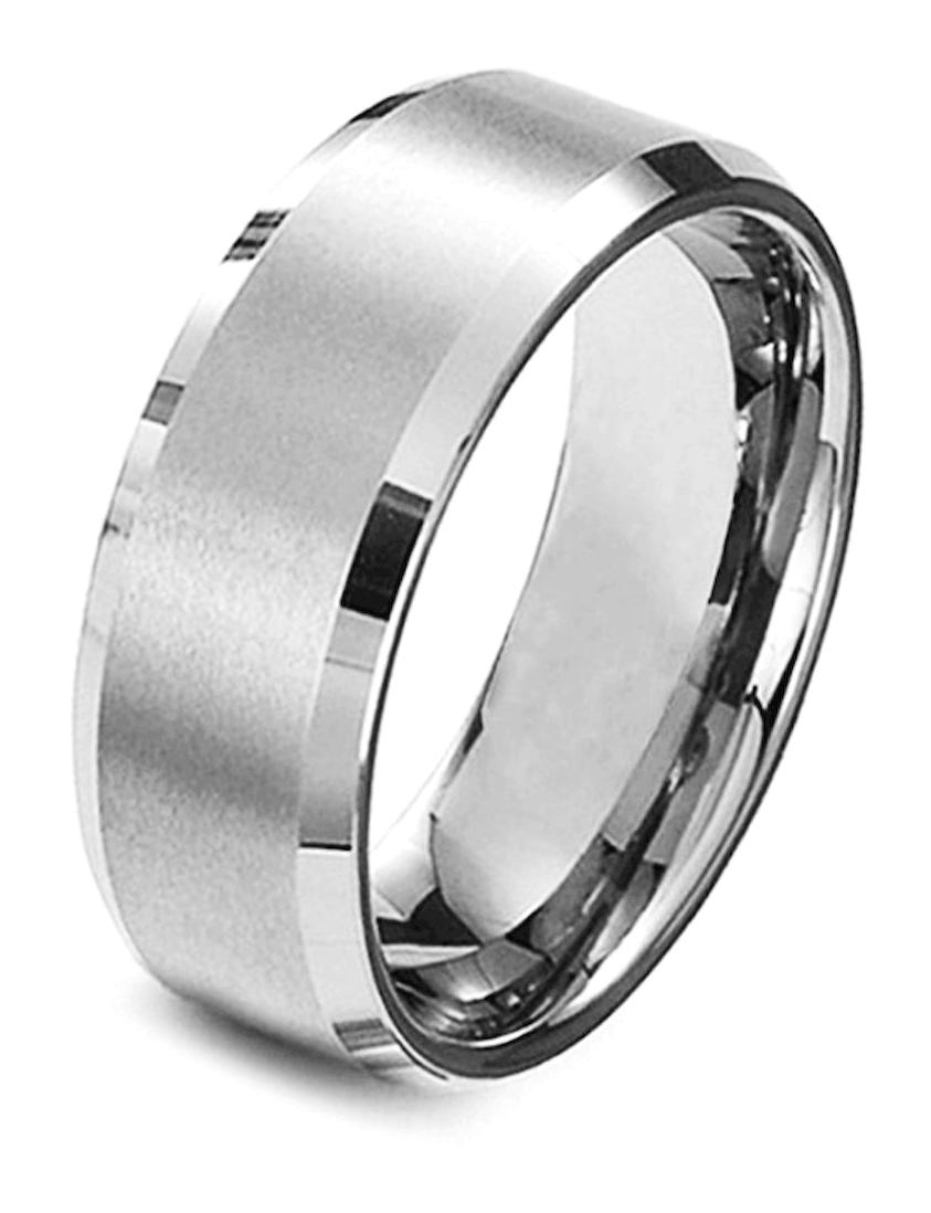 Chavin Gri Çelik Unisex cd76 Alyans