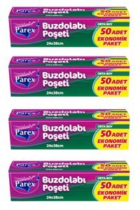 Parex Orta Buz Dolabı Poşeti 4x50 Adet