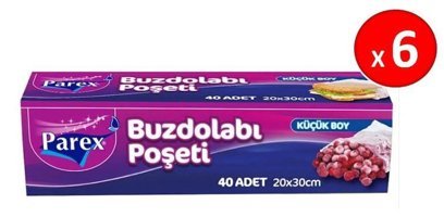 Parex Küçük Buz Dolabı Poşeti 6x40 Adet