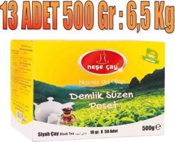 Neşe Çay Siyah Demlik Poşet Çay 13x500 gr