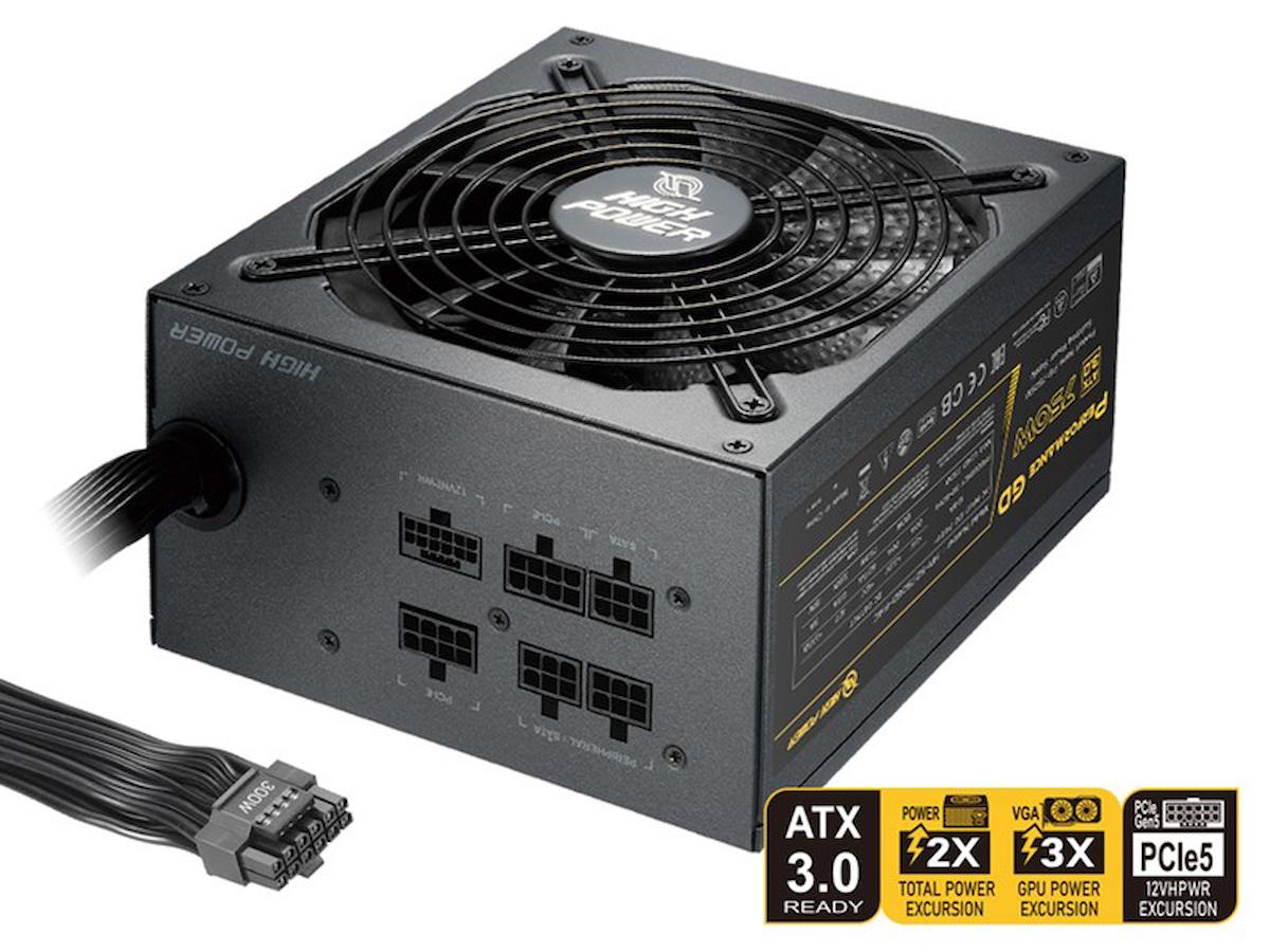 High Power Performance HP1-S2750GD-F14C GEN5 750 W 80+ Gold Yarı Modüler Powersupply