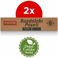 Cook Orta 24x38 Buz Dolabı Poşeti 2x30 Adet