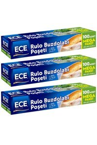 Ece Orta Buz Dolabı Poşeti 3x100 Adet