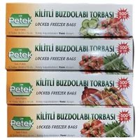 Petek Küçük Kilitli Buz Dolabı Poşeti 4x15 Adet