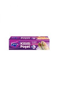 Parex Küçük Kilitli Buz Dolabı Poşeti 12 Adet
