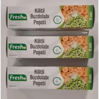Fresh-Up Kilitli 19x25 Buz Dolabı Poşeti 3 Adet
