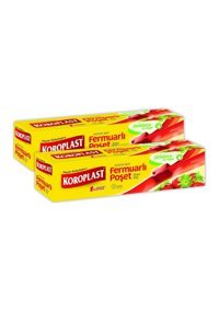 Koroplast fermuarlı Küçük Fermuarlı 20x25 Buz Dolabı Poşeti 2x12 Adet