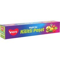 Viora Büyük Kilitli Buz Dolabı Poşeti 10 Adet