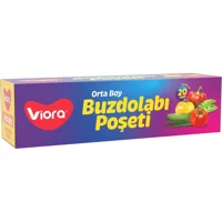 Viora Orta Kilitli Buz Dolabı Poşeti 20 Adet