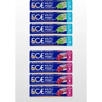Ece Orta Kilitli Buz Dolabı Poşeti 4x10 - 4x8 Adet