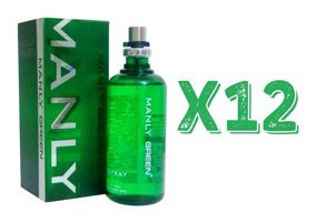 Manly Green EDC Aromatik-Ferah Erkek Parfüm 12x125 ml
