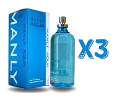 Manly Aqua EDC Aromatik-Fresh Erkek Parfüm 3x125 ml
