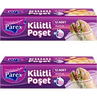 Parex Büyük Kilitli Buz Dolabı Poşeti 24 Adet