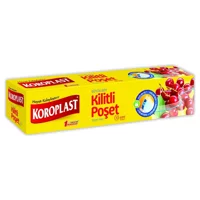 Koroplast Kilitli 26x28 Buz Dolabı Poşeti 10 Adet