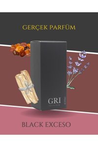 Gri Black Exceso EDP Bergamot-Sandal Erkek Parfüm 50 ml