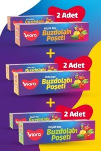 Viora Küçük-Orta Kilitli Buz Dolabı Poşeti 150 Adet