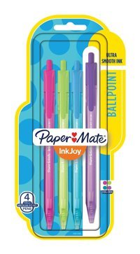 Paper Mate InkJoy 100RT 4 Renkli 1.0 mm Çok Renkli 4'lü Tükenmez Kalem Seti