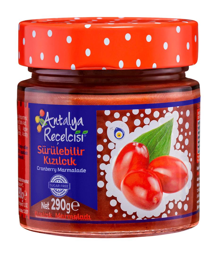 Antalya Reçelcisi Kızılcık Marmelat 290 gr