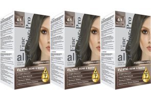 Alix Fine Color Pro 6.1 Küllü Koyu Kumral Krem Saç Boyası 3x50 ml