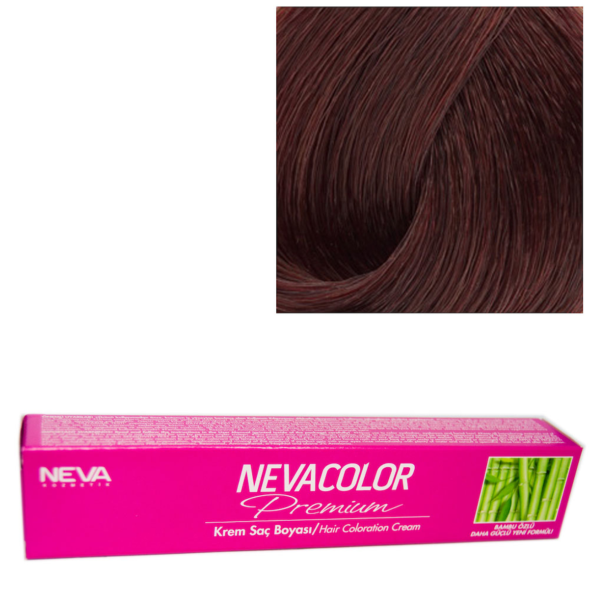Neva Premium 5.4 Açık Kestane Amonyaksız Vegan Krem Saç Boyası 4x50 ml