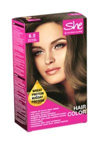 Huncalife She Natural Color 6.0 Koyu Kumral Krem Saç Boyası 50 ml