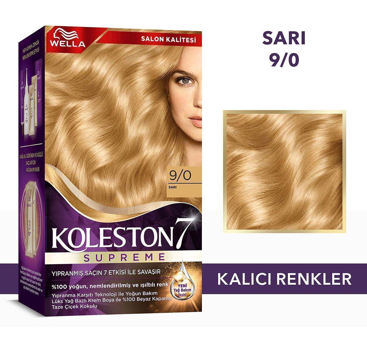 Wella Koleston Supreme 9.0 Sarı Krem Saç Boyası 50 ml