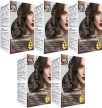 Alix Fine Color Pro 6.0 Koyu Kumral Krem Saç Boyası 5x50 ml