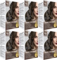 Alix Fine Color Pro 6.0 Koyu Kumral Krem Saç Boyası 6x50 ml