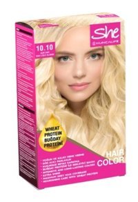 Huncalife She Natural 10.10 Açık Sarı Krem Saç Boyası 50 ml