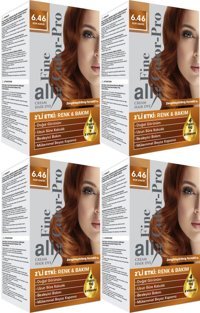 Alix Fine Color Pro 6.46 Kor Bakır Krem Saç Boyası 4x50 ml