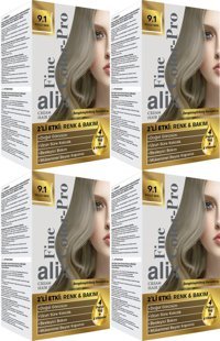 Alix Fine Color Pro 9.1 Sarı Küllü Krem Saç Boyası 4x50 ml