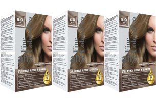 Alix Fine Color Pro 8.0 Açık Kumral Krem Saç Boyası 3x50 ml