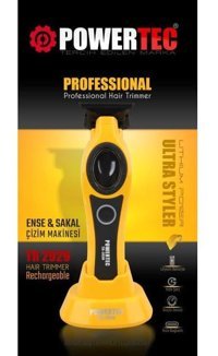 Powertec TR-2929 Saç Sakal Vücut 3 Başlıklı Çok Amaçlı Kuru Tıraş Makinesi