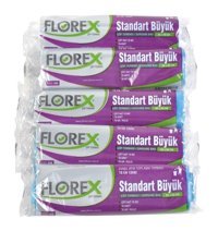 Alflorex Standart Büyük Boy 65x80 cm Çöp Poşeti 50 Adet Mavi