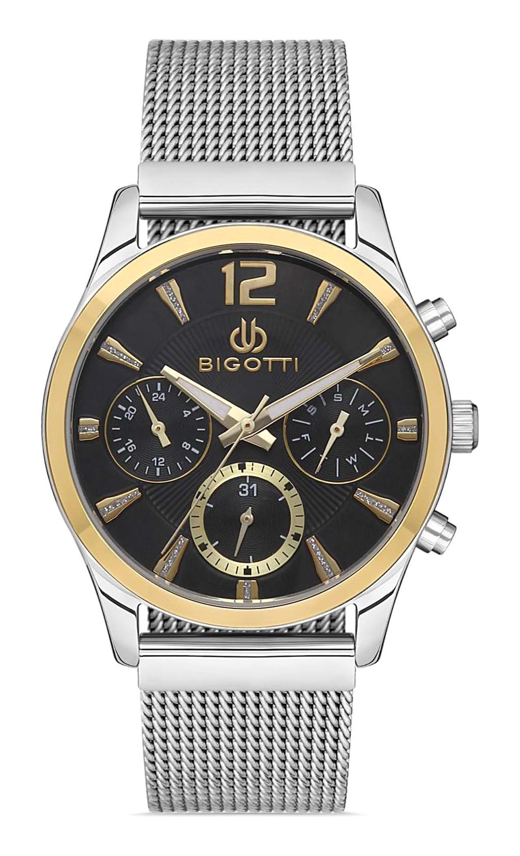 Bigotti BG.1.10341.4 38 mm Gri Hasır Kordon Analog Kadın Kol Saati