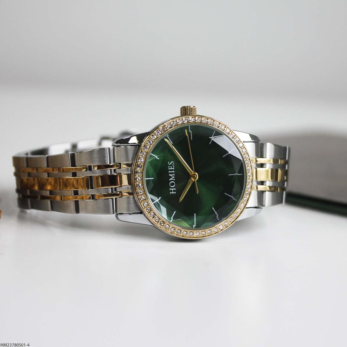 Homies HM23780S01-4 31 mm Altın Çelik Kordon Analog Kadın Kol Saati