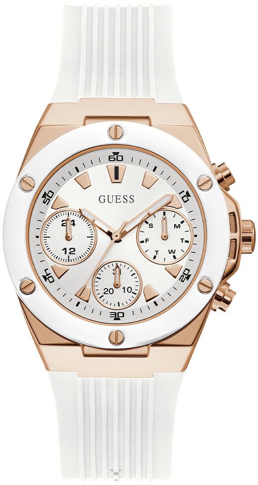 Guess GUGW0030L3 Takvimli 39 mm Beyaz Silikon Kordon Analog Kadın Kol Saati