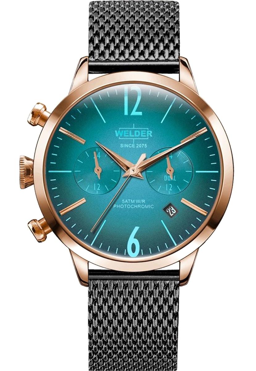Welder Watch WWRC602 Takvimli 38 mm Siyah Çelik Kordon Analog Kadın Kol Saati