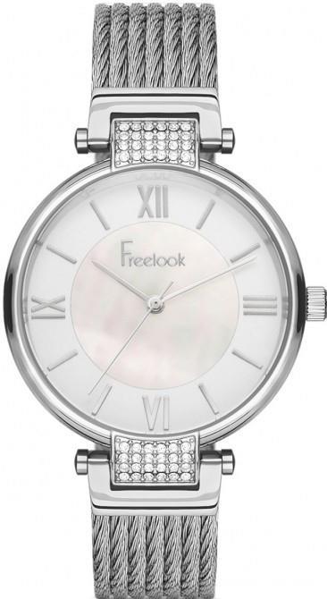 Freelook F.8.1070.06 38 mm Gri Çelik Kordon Analog Kadın Kol Saati