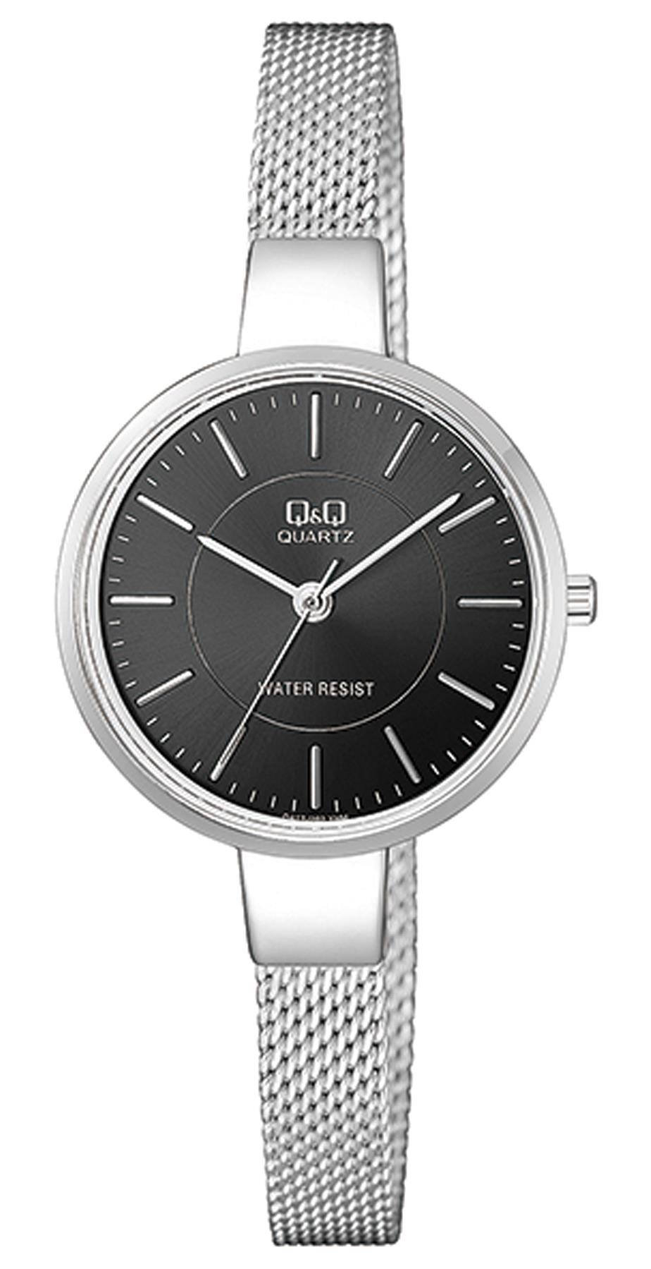 Q&Q 3G892 36 mm Gri Metal Kordon Analog Kadın Kol Saati