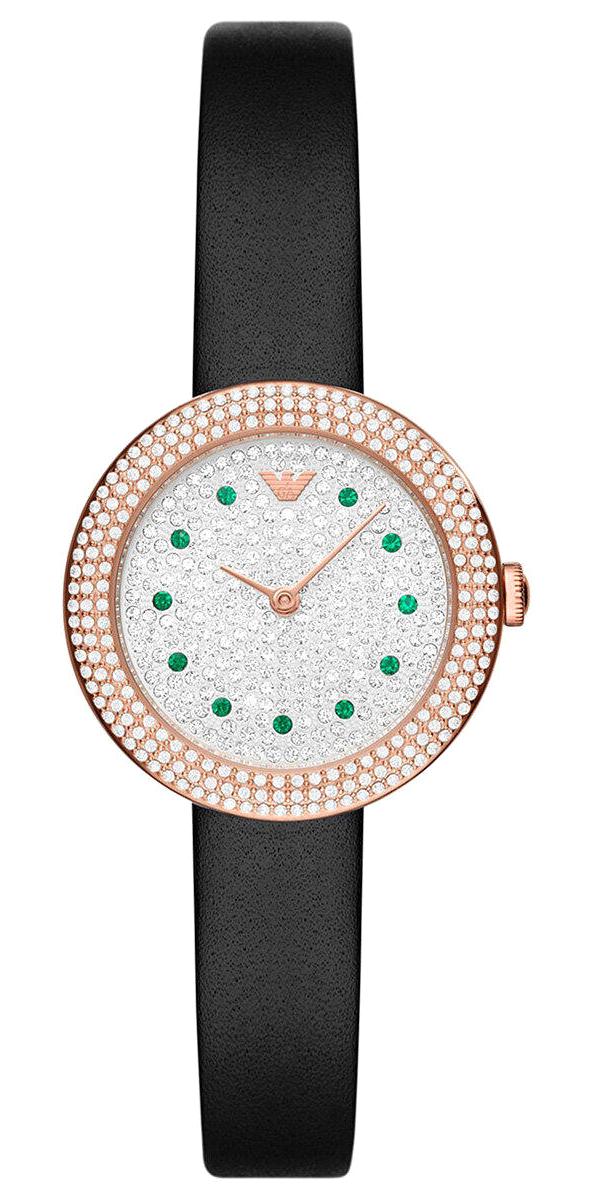 Emporio Armani AR11492 30 mm Siyah Deri Kordon Analog Kadın Kol Saati
