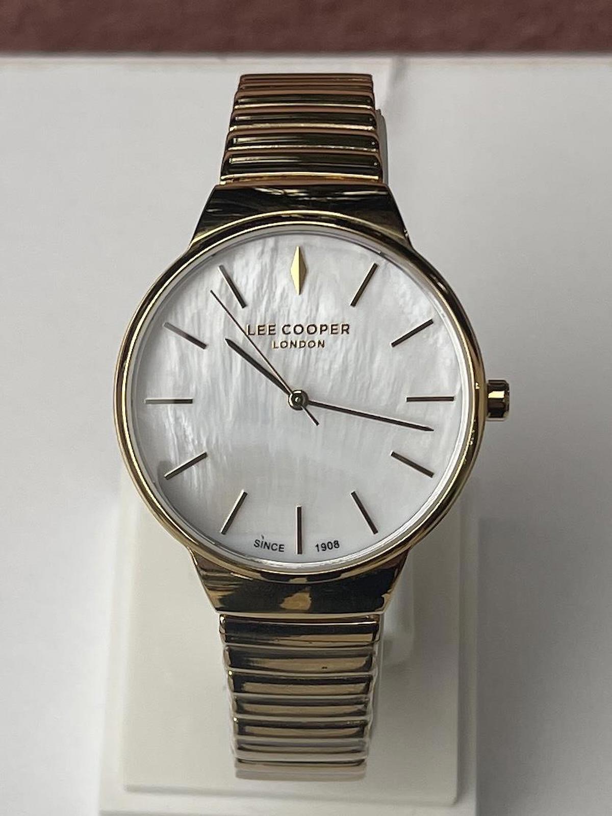 Lee Cooper LCR.LMG.07342.120 40 mm Gri Çelik Kordon Analog Kadın Kol Saati
